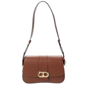 Isabella Rosetti Esme Leather Shoulder Bag, Brown